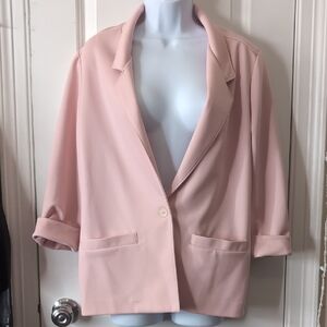 Alfred Dunner Soft Pink Blazer